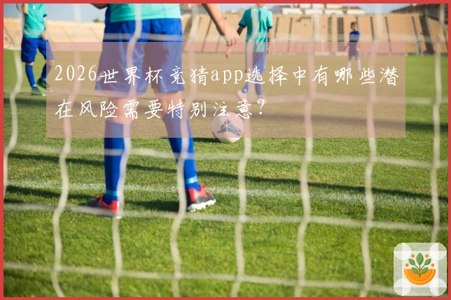 2026世界杯竞猜app选择中有哪些潜在风险需要特别注意？
