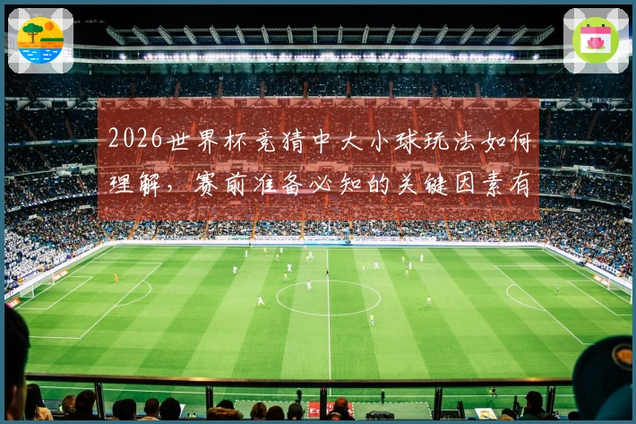 2026世界杯竞猜中大小球玩法如何理解，赛前准备必知的关键因素有哪些