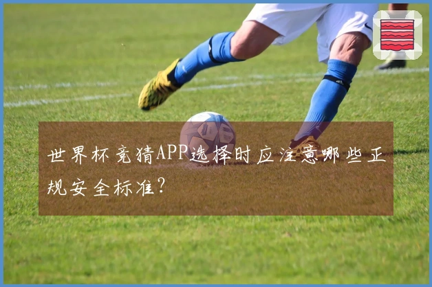 世界杯竞猜APP选择时应注意哪些正规安全标准？
